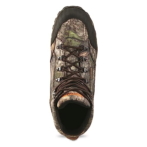 Huntrite Guidelight 6" Waterproof Hunting Boots For Men, Hiking, Climbing, Trekking Lace-Up Shoes With Thick Rubber Sole, Mossy Oak Country Dna, 8D (Medium) #TOP5