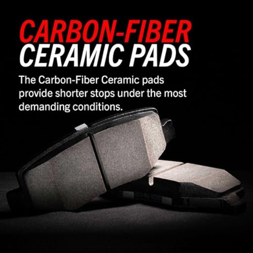 Image of PowerStop Z26 Performance Carbon Fiber Ceramic Brake Pads Front Z26-1675 | Hyundai Veloster 2013-15 Carbon Fiber Ceramic Brake Pads + Installation Hardware