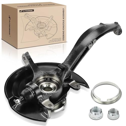 A-Premium Front Left Steering Knuckle & Wheel Bearing Hub Assembly Compatible with Honda Accord 2003-2007, L4 2.4L Engine Only, Manual Transmission Only, Driver Side by A-Premium - Used condition - US$95.99