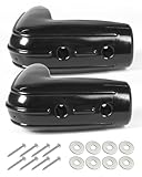 OCEANBROAD Dock Fender Bumpers 2 Pack, 10-Inch Horizontal Dock Bumpers for Corner, Black, UV-Resistant Inflatable PVC Corner Guard with Hardware, Durable for Dock Protection, Easy Installation