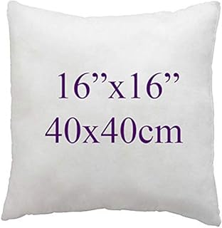 AR'S Hotel Qullity Cushion Pads, Inners, Insert Fillers, Hollow Fiber Cushion Pads Multi Pack, 12" 14" 16" 18" 20" 22" 24" 26" (Pack of 1, 16X16(40X40cm))