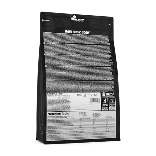 Olimp Gain Bolic 6000® Weight Gainer Protein - 1000 g - Mass Gainer, Cookies&Cream