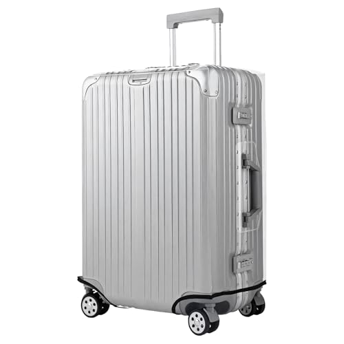 Housse de bagage PVC transparent imperméable 71,1 cm | Protection valise anti-poussière