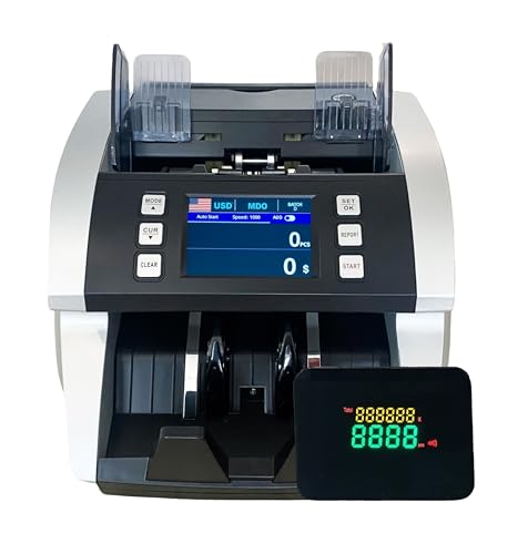 Demotio MA-600S Touch Screen Mixed Bill Counter with Bank-Grade Detection