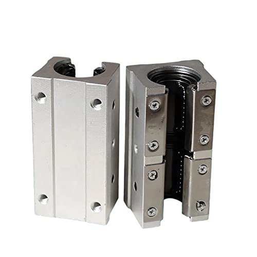 Coavoo Sbr20Luu Bearing Blocks, 2Pcs 20Mm Open Long Sliding Ball Bearing Block For Sbr20 Linear Motion Shaft Guides Slide Rails As Cnc Linear Rail Kit #TOP10
