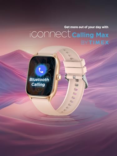 Image of TIMEX iConnect Calling Max 2.01 inch(5.1cm) Display with Functional Crown and BT Calling Smartwatch for Unisex - TWIXW1301T