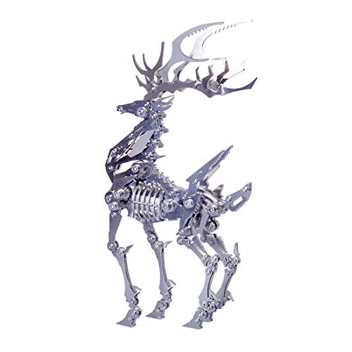 Rompecabezas de metal de alce, kit de construcción de acero, un regalo ideal