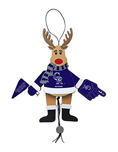 MLB Colorado Rockies Wooden Cheer Ornament