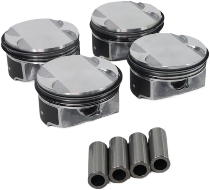 Engine Piston and Rings Kit 4 Set Compatible with Captiva Sport Cobalt Equinox HHR Impala 2.4L L4 DOHC Engines