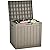 YITAHOME 31 Gallon Outdoor Storage Deck Box, Waterproof Resin Package Delivery and Storage Box with Lockable Lid for Patio Furniture Cushions, Pool Accessories, Garden Tools, Taupe