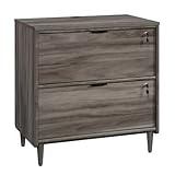 Sauder Clifford Place Lateral File Cabinet, in a Jet Acacia Finish