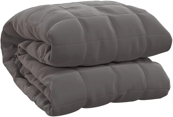 vidaXL Koc obciążeniowy 9kg, szary, 200x220 cm