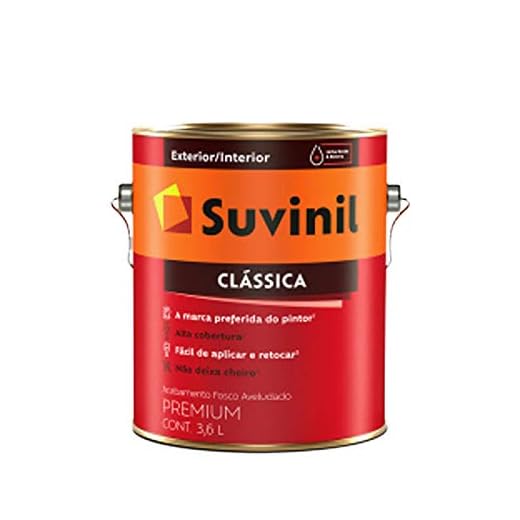 Tinta Suvinil para parede latex PVA classica 3,6L - Gelo - 53363406