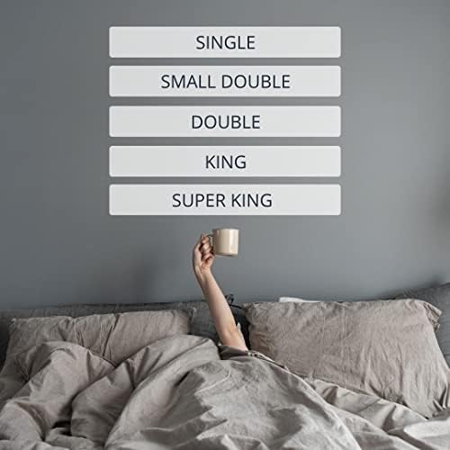Homy Textiles 100% Waterproof Mattress Protector - Water Resistant - Super King Size Mattress Quilted Cover - Elastic Border Deep Fitted All Around Style - Super King 180x200 Cm (White)