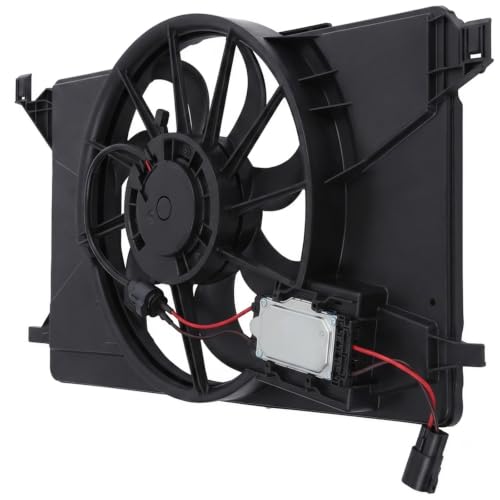 621-606 Radiator Cooling Fan Assembly w/Brushless Motor Fits for 2012-2015 Ford Focus Battery EV (EV/BEV) for 2012-2018 Ford Focus L4 2.0L Replaces OE 621606, BV6Z8C607K