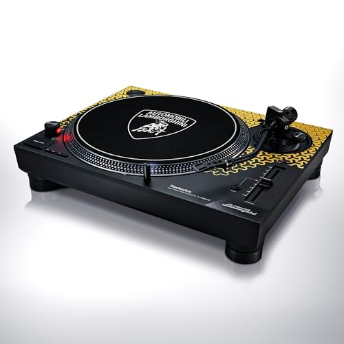 Technics Sl-1200M7Pey, Giradischi A Trazione Diretta Edizione Lamborghini, Motore Coreless, Lettore Di Vinile A 3 Velocità, Illuminatore Stilo, Giallo