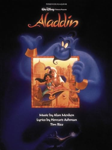Aladdin - Piano Vocal Guitar Songbook | Disney Animated Film Songs | 7 Iconic Songs from Alan Menken Tim Rice and Howard Ashman | Piano Chords and Guitar Diagrams | Complete with Art