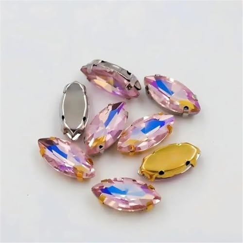 Strass à coudre olive pour la création de bijoux et customisation