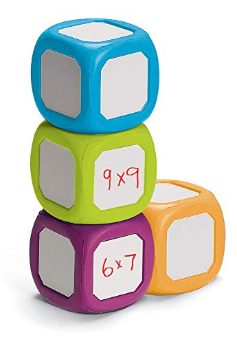 image for hand2mind 64203 Plastic Small Write-On/Wipe-Off Dice For Kids Ages 5-8