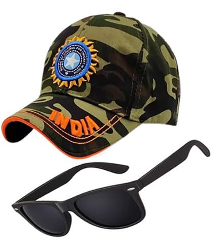Self Design,Embroidered Cap & Wonderful Combo Sunglsses for Boys & Girls-image-30
