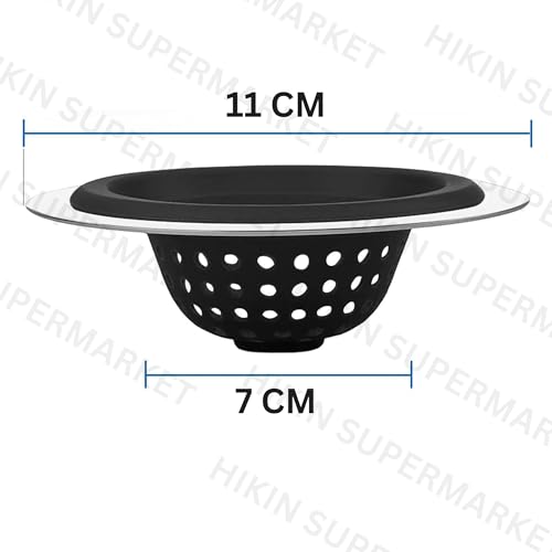 Image of Stainless Steel Kitchen Sink Strainer (Silicone Jali)