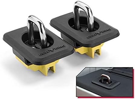 Bull Ring Classic Raised Fit Retractable Tie Down Anchors for '98-14 Ford F150, 98-16 Ford Super Duty, 88-13 Chevrolet Silverado and GMC Sierra, 95-08 Dodge RAM (1 Pair)