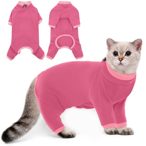 PUMYPOREITY Cat Recovery Suit, Stops Wound Licking After Surgery, Sticky