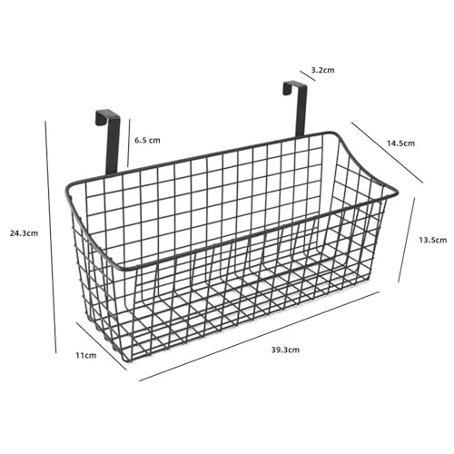 Panier suspendu rustique en métal porte-torchons grille murale