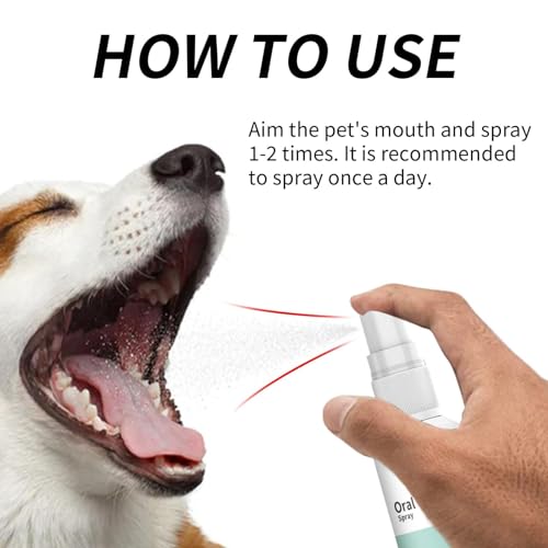 Zahnpflegespray für Hunde 100ml - Zahnsteinentferner Hund - Dentalspray für Hunde Zahnstein - gegen Mundgeruch Hund - Zahnreinigung Hund - Effektive Zahnpflege Hund - Hund Zahnstein Spray (100ML)