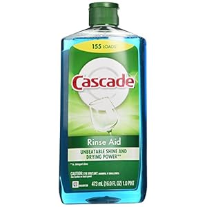 Cascade Rinse Aid, Dishwasher Rinse Agent, Original Scent, 16 Fl Oz