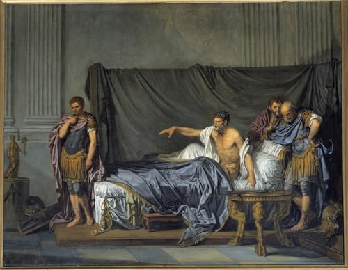 Cuadro decorativo clásico de Septime Severe, lienzo de Jean Baptiste Greuze 60x90cm