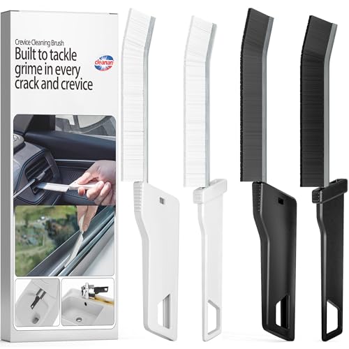 Cepillo Limpieza Hogar de Cerdas Duraderas para Espacios Estrechos, Cepillo de Limpieza para Grietas, Multiusos para Baño, Cocina, Auto, Carriles de Ventanas, Lavabos, Limpieza Profunda de Esquinas