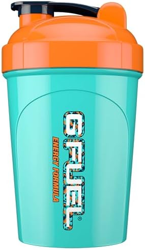 G Fuel Digi-Teal Shaker Bottle, Drink Mixer for Pre Workout, Protein Shake, Smoothie Mix, Meal Replacement Shakes, Energy Powder and More, Blender Cup, Portable Safe, BPA Free Plastic - 16 oz