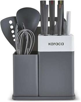 Karaca Yame 12 Par a Standl , Kesme Tahtal  Servis ve B ak Seti Gri