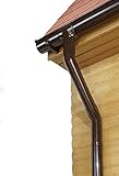 marley dachrinnenhalter verstellbar Marley Dachrinnenset Duplexrinne Rg 70 braun für eine Dachseite bis zu einer Länge von 4m