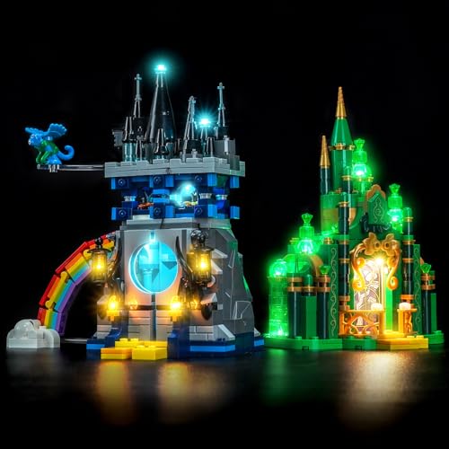LocoLee Light kit Compatible with Lego 75689 Emerald City & Kiamo Ko Castle - No Model Only Light, LED Lighting Accessories Compatible with Lego 75689