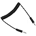 3.5mm Male to Male Coiled Cord, Non Delay Stable Flash Sync Cable for G F Series DSLR, Synchronize Shooting, Avoid Loss