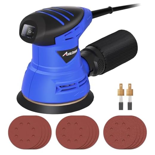 AVID POWER 5” Random Orbital Sander Tool Palm Sander for Woodworking