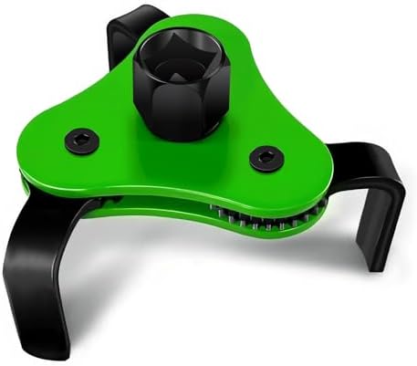 Bvdimn Universal Heavy Duty Oil Filter Wrench - Adjustable 3 Jaw Grip (2.5" to 4.5") for Car, Truck, SUV, Motorcycle, Carbon Steel Oil Filter Removal Tool