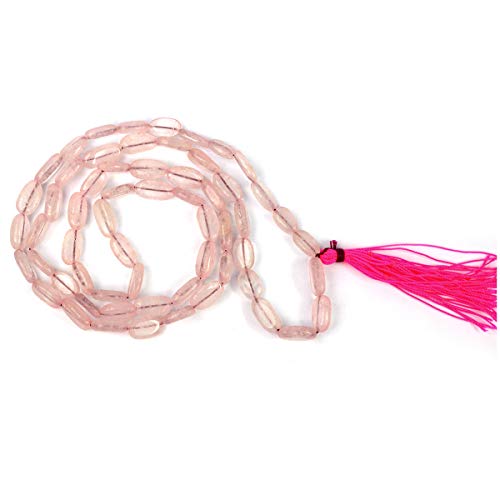 Image of Reiki Crystal Products Natural Oval Crystal Beads Mala Necklace Collection for Men & Women, Reiki Energized Gemstone Jewellery for Meditation, Mindful Living, Spiritual Decor & Everyday Fashion Styling