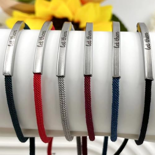 Let Them Bracelets Self Worth Motivational Engraving Bracelets To Sorority Sisters Best Friends Inspirational Friendship Bracelets2