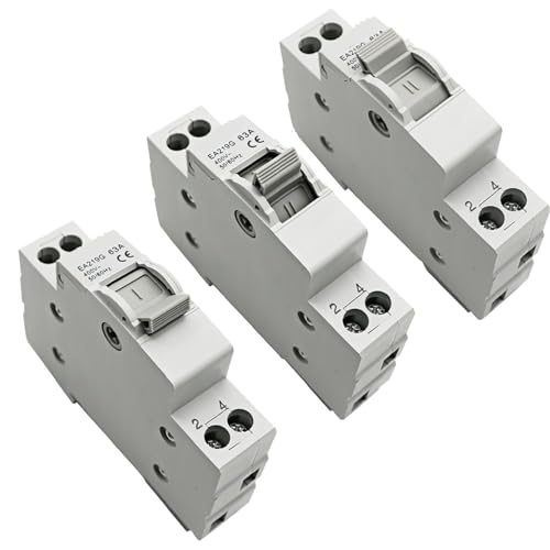 Disjoncteur Transfert Manuel 40A Interrupteur Isolement Rail DIN Commutateur Inverseur - 4