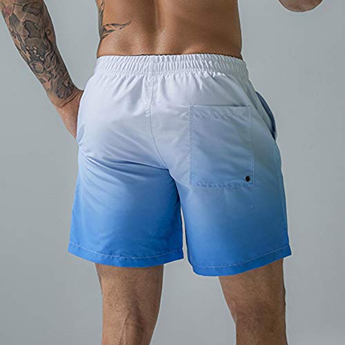 Men's Drawstring Swim Trunks Breathable Stretch Quick Dry Board Shorts for Beach Swimming Surfing Running with Pocket4