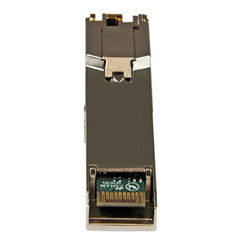 Image of StarTech.com Cisco GLC-T Compatible SFP Module (10 Pack) - 1000BASE-T - SFP to RJ45 Cat6 /Cat5e - 1GE Gigabit Ethernet SFP - RJ-45 100m - Cisco Firepower, ASR920, IE2000 (GLCT10PKST),Silver | 1GE Gigabit Ethernet SFP, SFP to RJ45 Cat6 /Cat5e, RJ-45 100m, (10 Pack), Cisco Firepower, IE2000