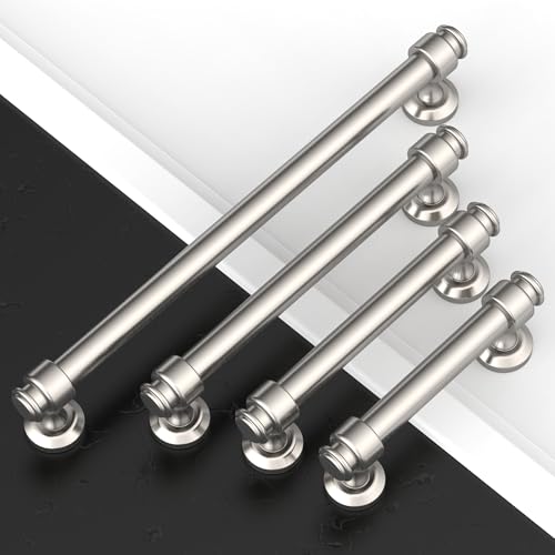 Asidrama 10 Pack 7.5 Inch(192mm) Brushed Satin Nickel Kitchen Cabinet Handles, Cabinet Pulls Kitchen Cabinet Hardware for Cupboard Drawer Pulls by Asidrama - Image 6