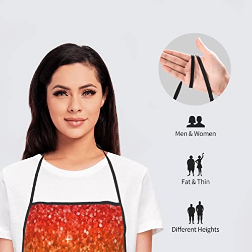 Kent Hill Multicolor Rainbow Glitter Adjustable Anti Dirty Washable Can Be Reused Comfortable Print Apron For Haircut Apron Without Sequins #TOP4