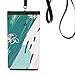 Rivers s Art Pattern Phone Wallet Purse Hanging Mobile Pouch Black Pocket