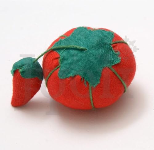 Image of Jyoti Pin Cushion - Tomato Shape, Hijab Pin Wearable Needle Cushion, Sewing, Crafting, Quilting, Cross Stitching, Organize Needles & Pins, Pillow Pin Holder for Sewing DIY Handcraft Tools - Pack of 3