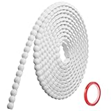 Hengrongshen Moulure Murale Décorative Adhésive Blanc (3M x 10mm) Moulure en PVC Flexible ...