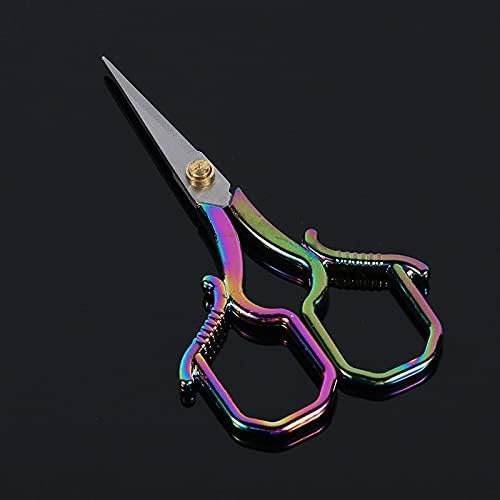 Craft Scissors Colorful Embroidery Scissors Stainless Steel Sharp Pointed Scissors for DIY Craft Thread Cutting, Needlework Yarn & Sewing Scissors